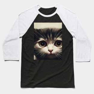 Cute cat portrait Baseball T-Shirt